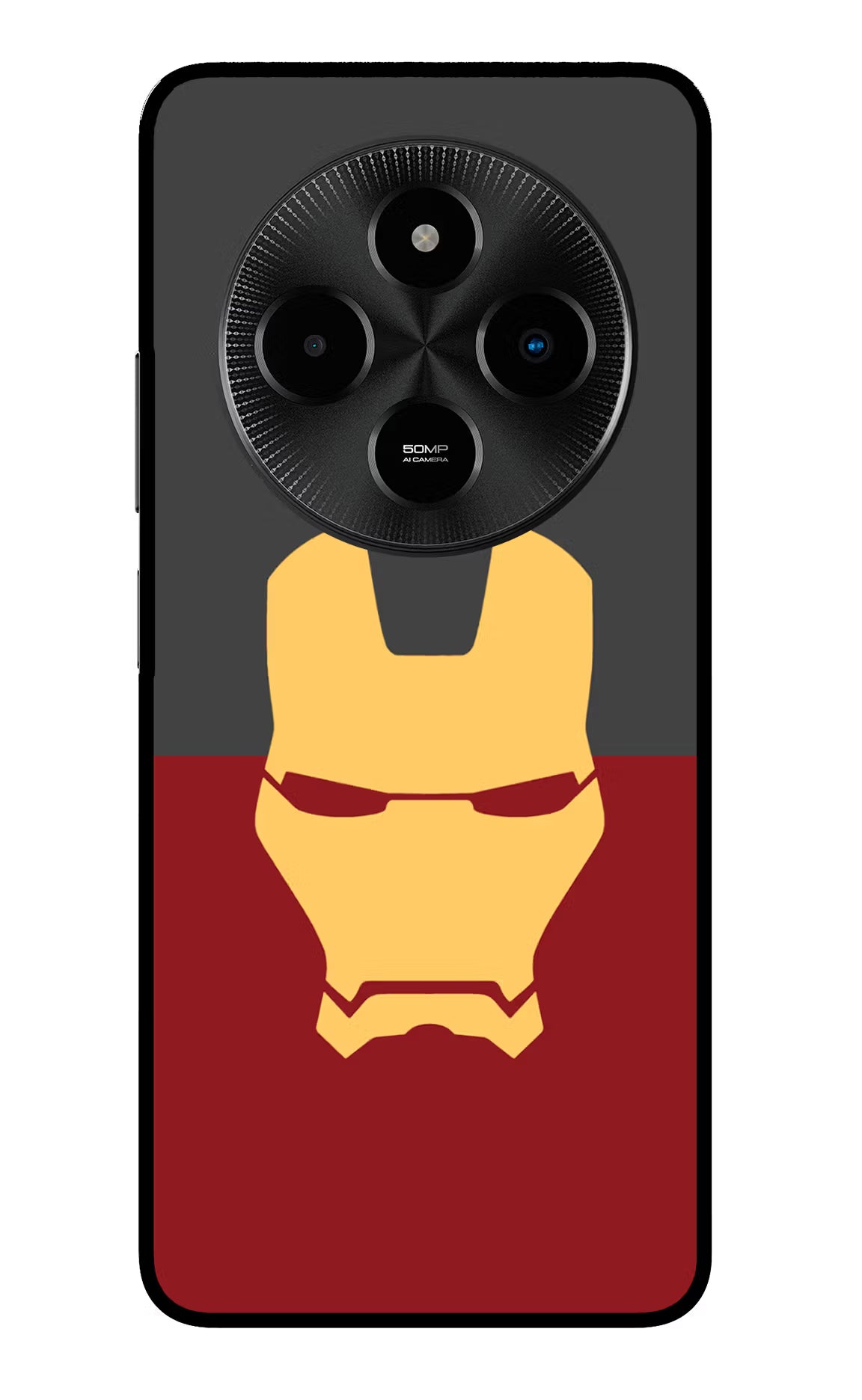 Ironman Poco M7 5G Glass Case Back Cover by Casekaro
