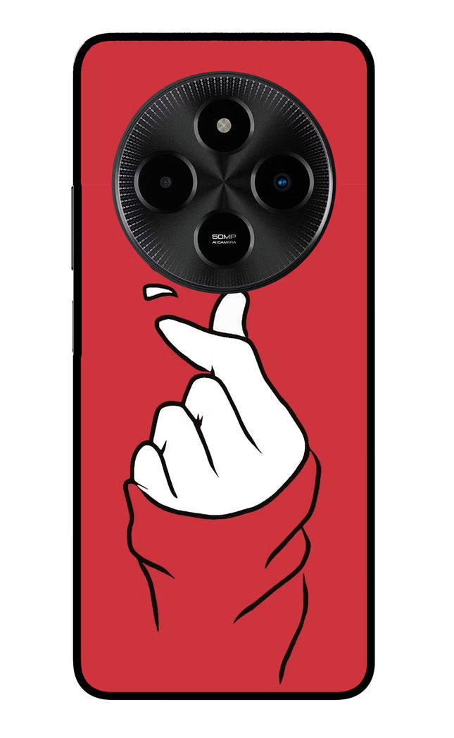 Korean Love Sign Poco M7 5G Glass Case