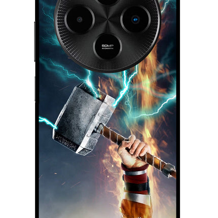 Thor Hammer Mjolnir Poco M7 5G Glass Case