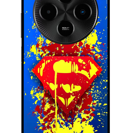 Superman logo Poco M7 5G Glass Case