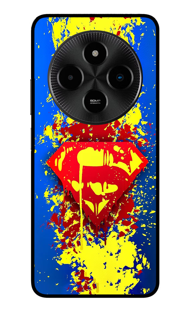 Superman logo Poco M7 5G Glass Case