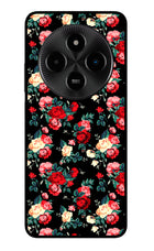 Rose Pattern Poco M7 5G Glass Case