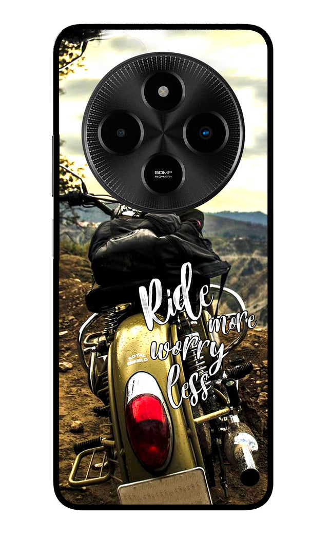 Ride More Worry Less Poco M7 5G Glass Case