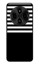 Black and White Print Poco M7 5G Glass Case