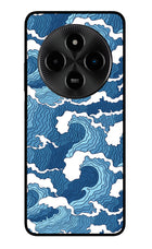 Blue Waves Poco M7 5G Glass Case