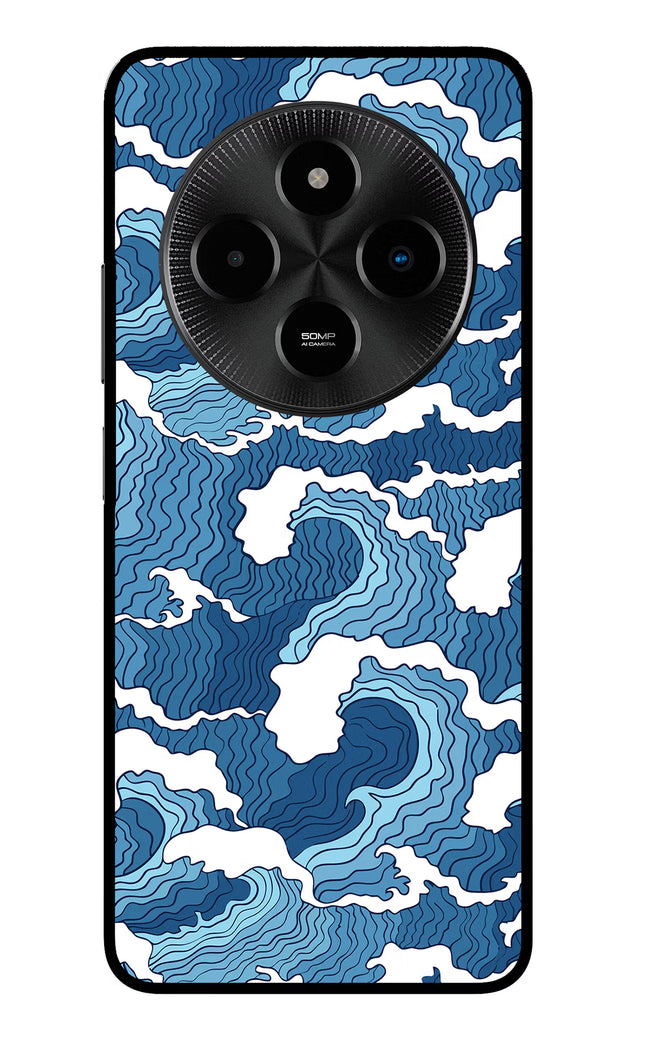 Blue Waves Poco M7 5G Glass Case