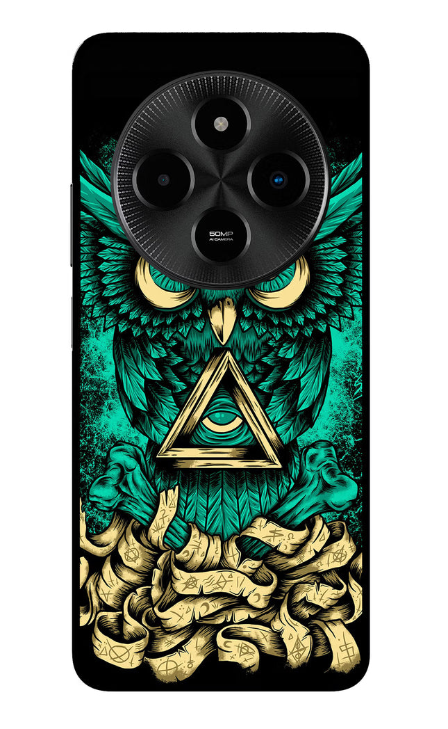 Green Owl Poco M7 5G Glass Case