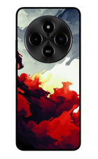 Fire Cloud Poco M7 5G Glass Case