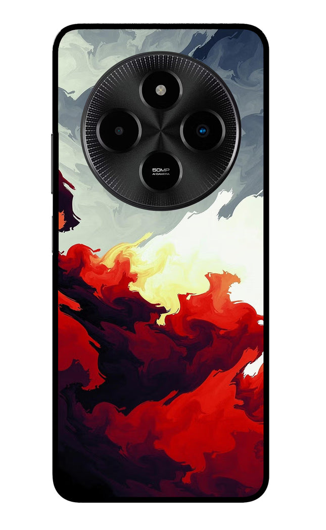 Fire Cloud Poco M7 5G Glass Case