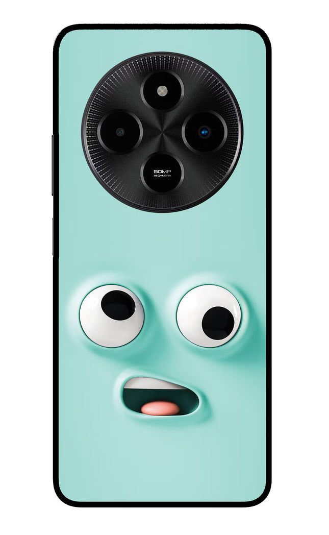 Funny Cartoon Poco M7 5G Glass Case