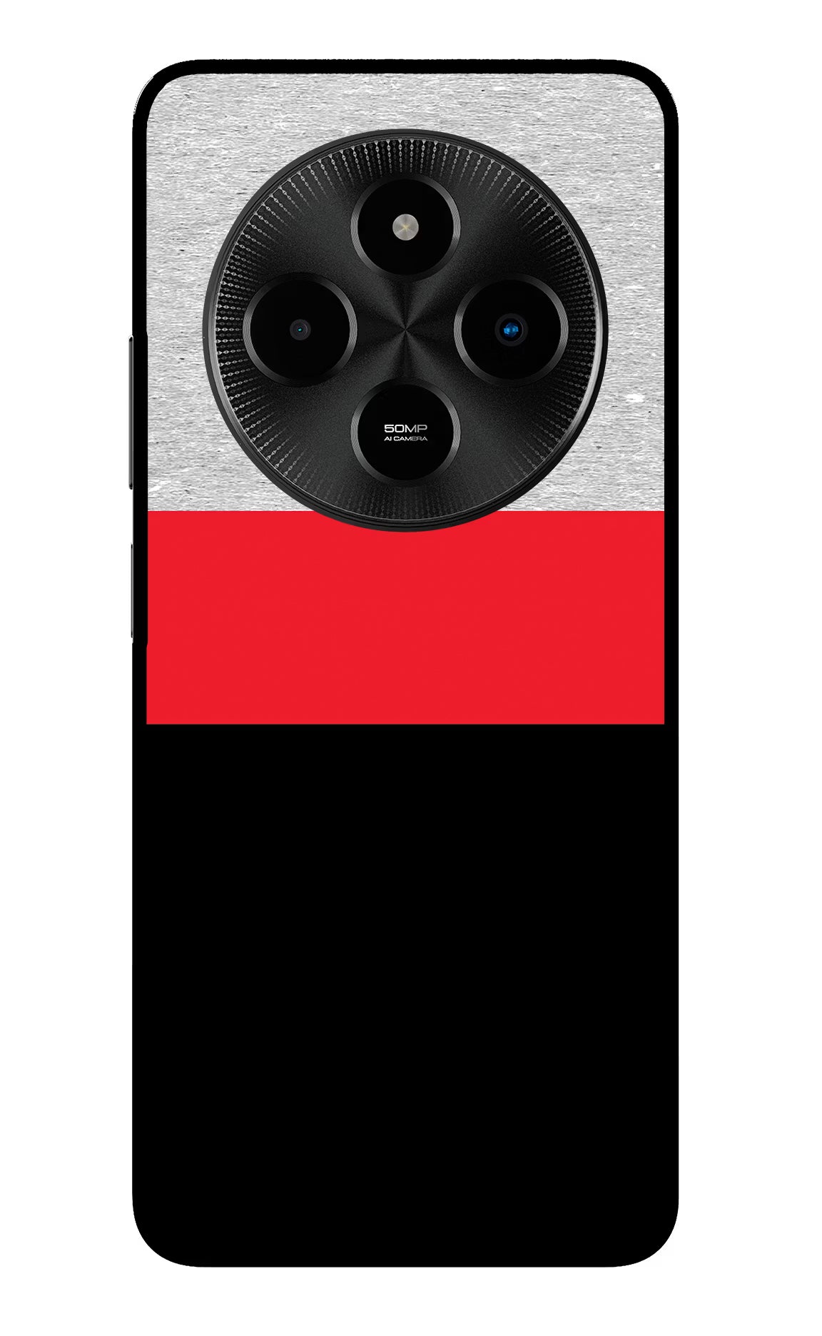 Tri Color Pattern Poco M7 5G Glass Case
