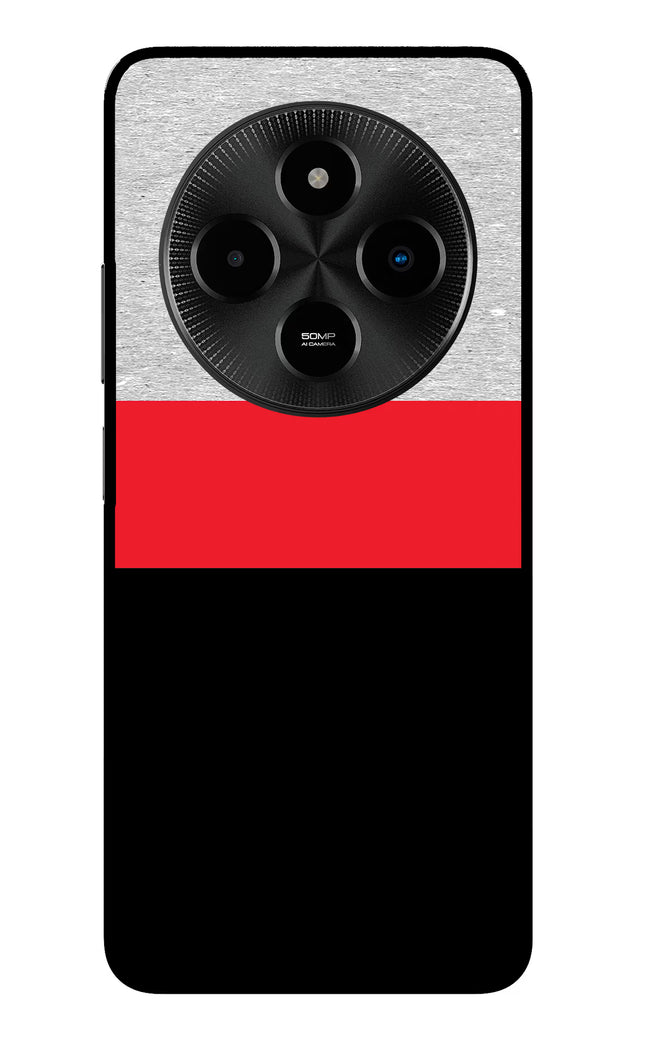Tri Color Pattern Poco M7 5G Glass Case