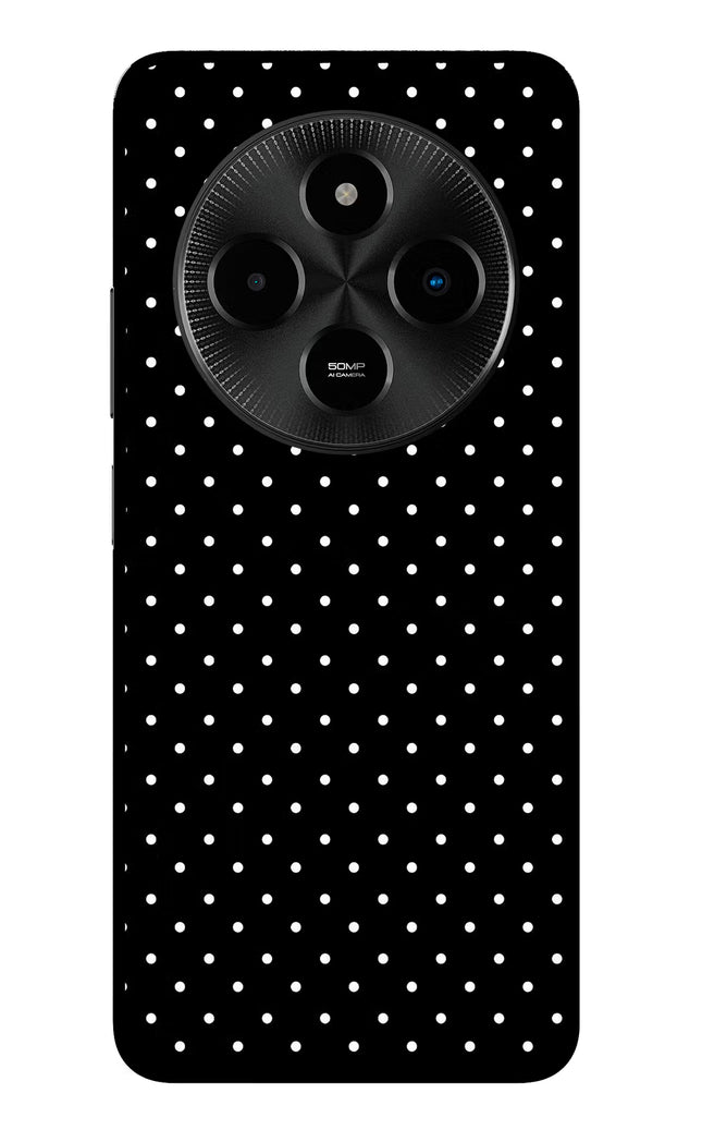 White Dots Poco M7 5G Glass Case