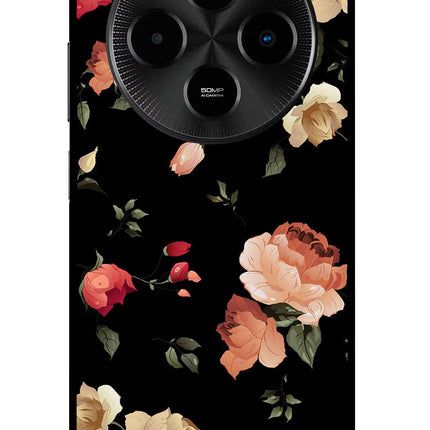 Flowers Poco M7 5G Glass Case