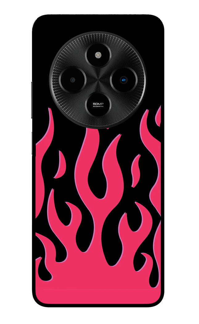 Fire Flames Poco M7 5G Glass Case