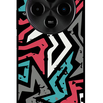 Geometric Graffiti Poco M7 5G Glass Case