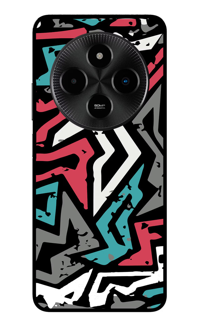Geometric Graffiti Poco M7 5G Glass Case