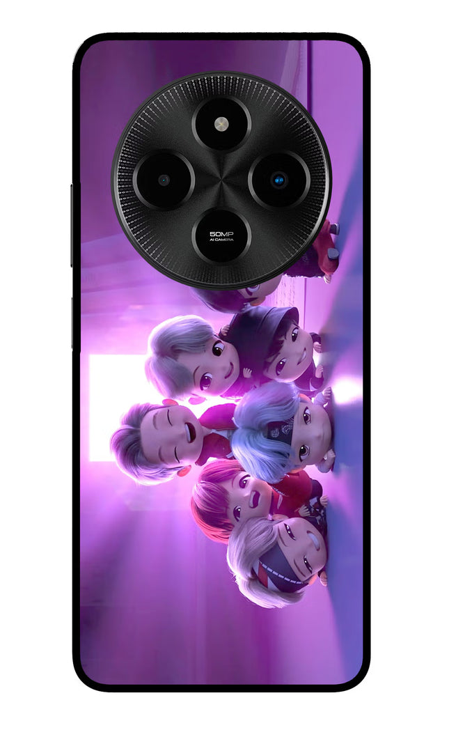 BTS Chibi Poco M7 5G Glass Case
