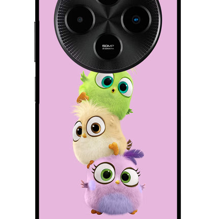 Cute Little Birds Poco M7 5G Glass Case