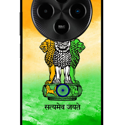 Satyamev Jayate Flag Poco M7 5G Glass Case