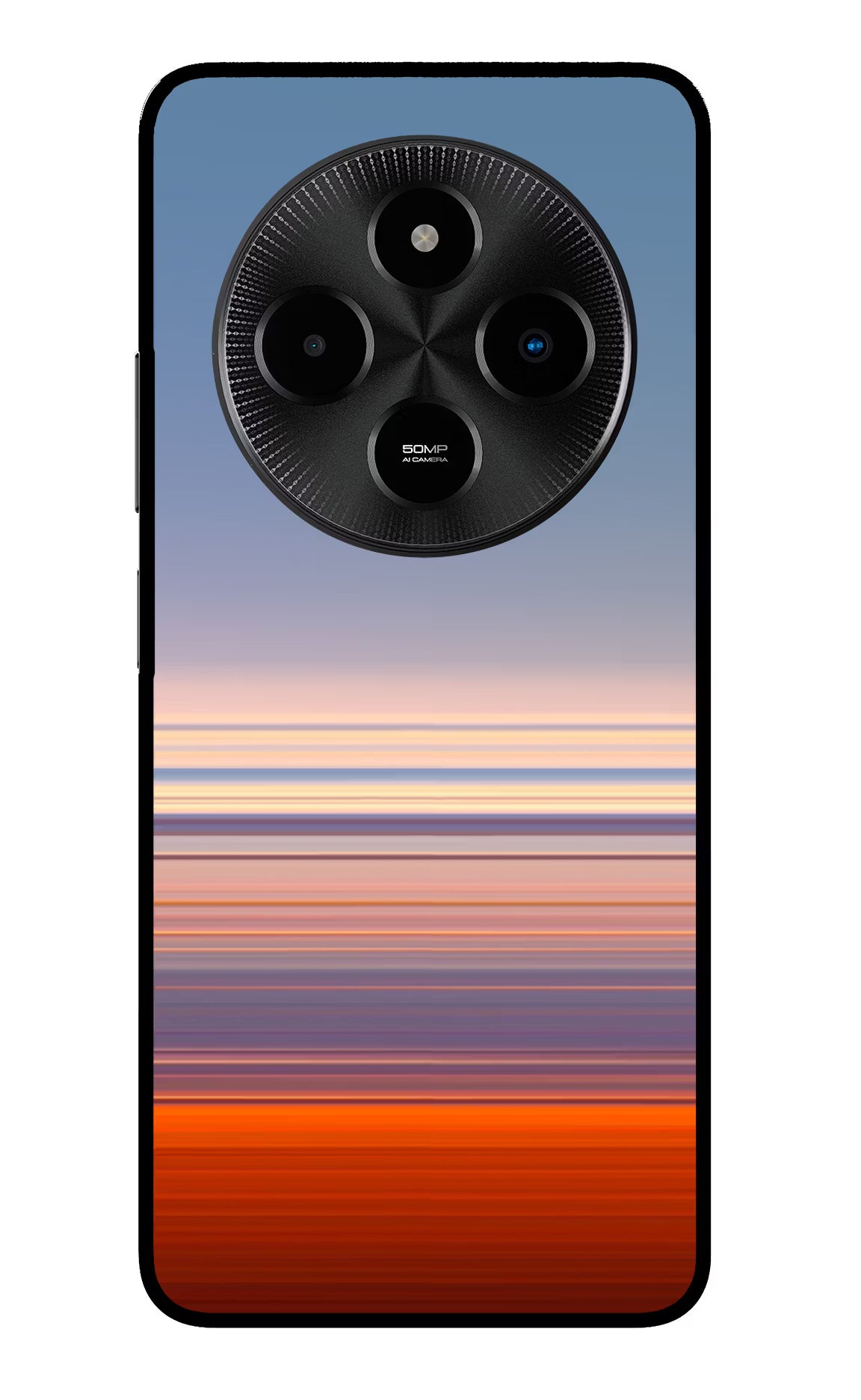 Morning Colors Poco M7 5G Glass Case Back Cover by Casekaro