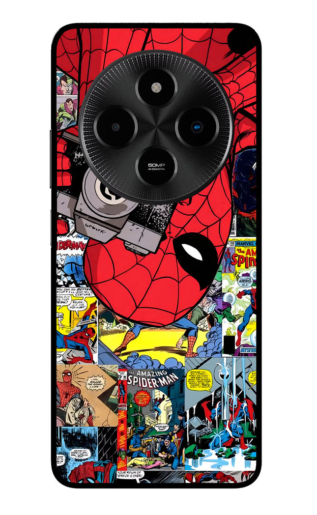 Spider Man Poco M7 5G Glass Case