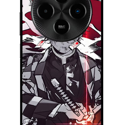 Demon Slayer Poco M7 5G Glass Case