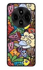 Veggie Doodle Poco M7 5G Glass Case