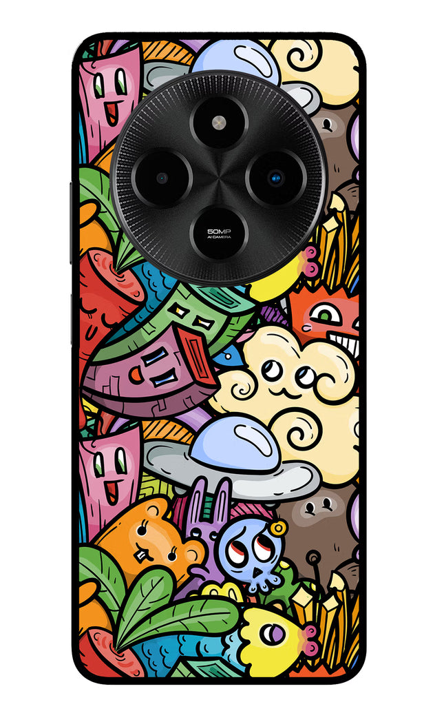 Veggie Doodle Poco M7 5G Glass Case