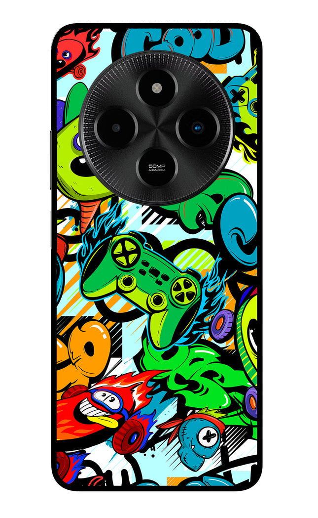Game Doodle Poco M7 5G Glass Case