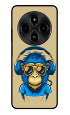 Monkey Headphone Poco M7 5G Glass Case