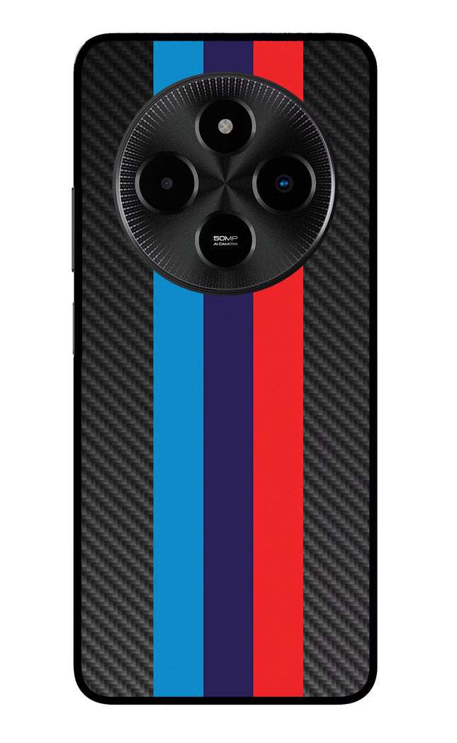 BMW Stripes Pattern Poco M7 5G Glass Case