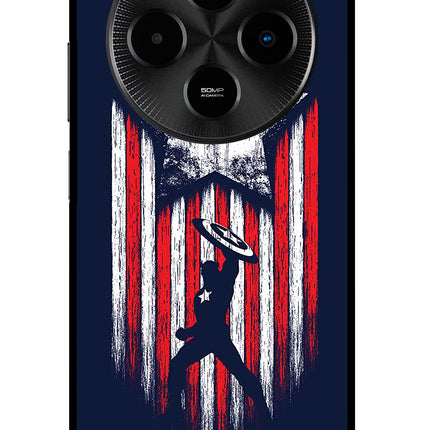 Captain America Marvel Art Poco M7 5G Glass Case