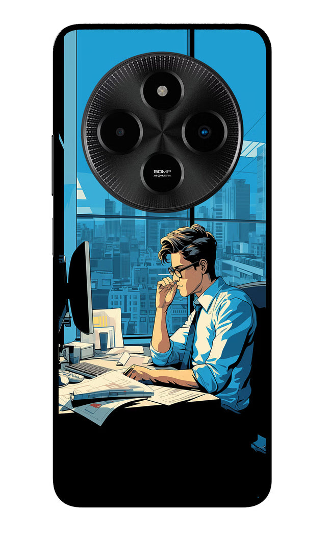 Focused Hustler (AI Generated) Poco M7 5G Glass Case
