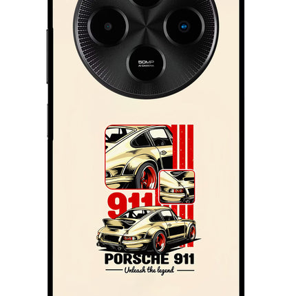 Classic Porsche 911 Poco M7 5G Glass Case