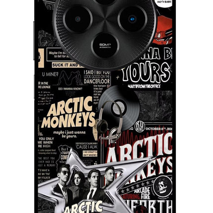 Arctic Monkeys Poco M7 5G Glass Case Back Cover by Casekaro