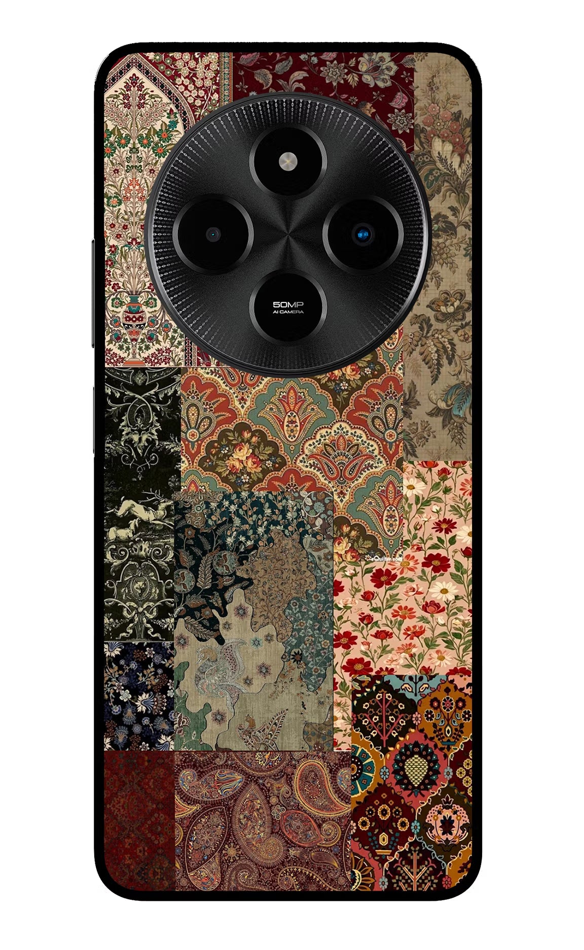 Desi Print Poco M7 5G Glass Case Back Cover by Casekaro