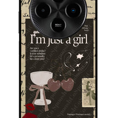 I am just a girl Poco M7 5G Glass Case