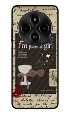 I am just a girl Poco M7 5G Glass Case