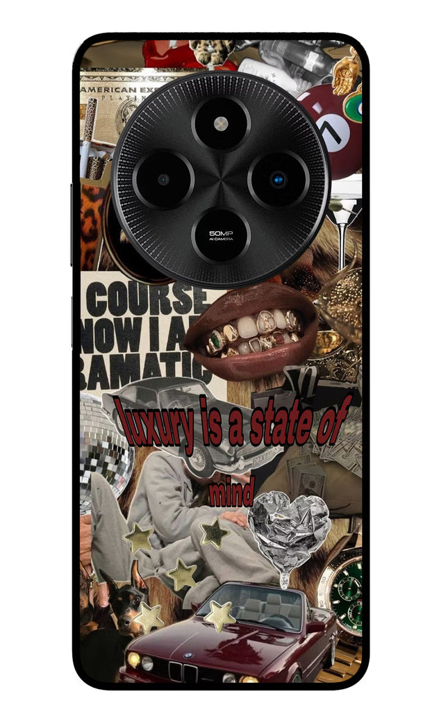 Luxury Poco M7 5G Glass Case