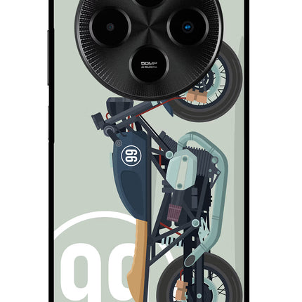 Classic Cafe Racer 99 Poco M7 5G Glass Case