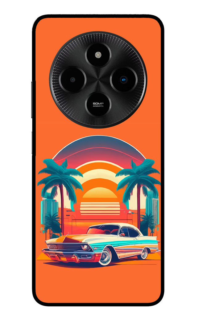 Palm Drive 80s Poco M7 5G Glass Case