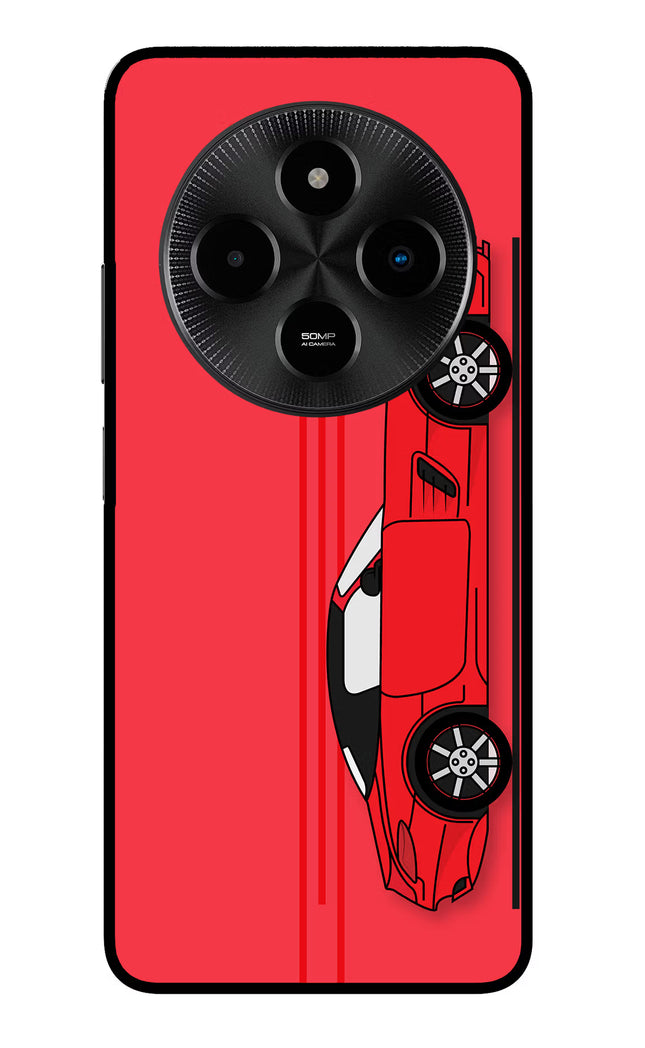 Red Velocity Poco M7 5G Glass Case