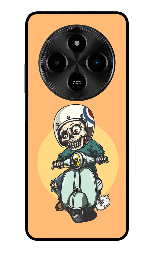 Undead Biker Poco M7 5G Glass Case