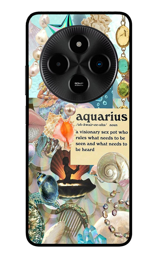 Aquarius Zodiac Poco M7 5G Glass Case