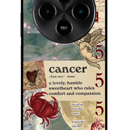 Cancer Zodiac Poco M7 5G Glass Case