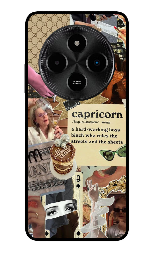 Capricorn Zodiac Poco M7 5G Glass Case