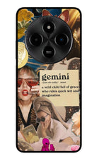 Gemini Zodiac Poco M7 5G Glass Case