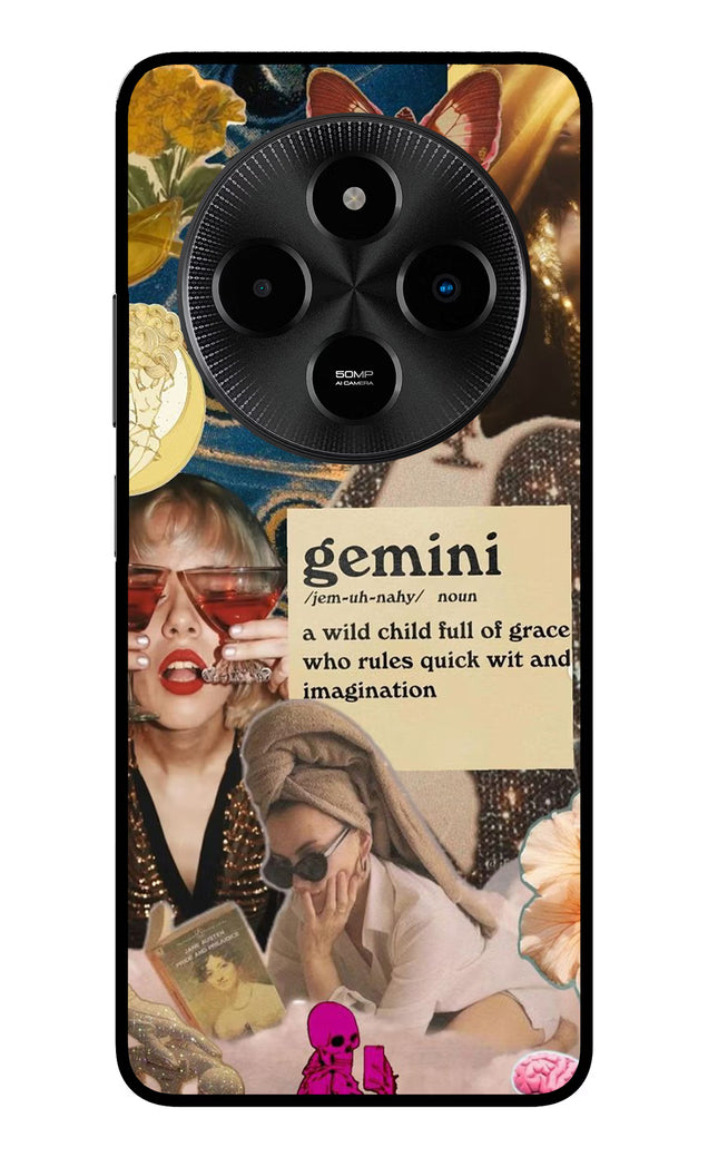 Gemini Zodiac Poco M7 5G Glass Case