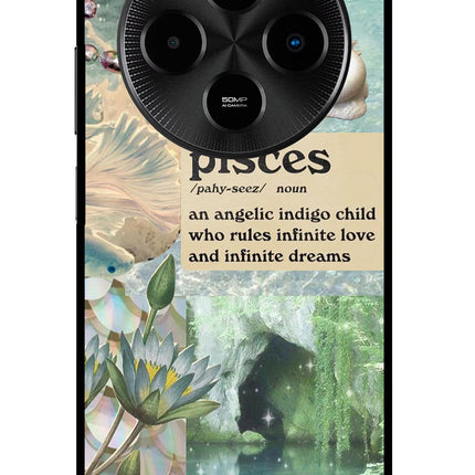 Pisces Zodiac Poco M7 5G Glass Case